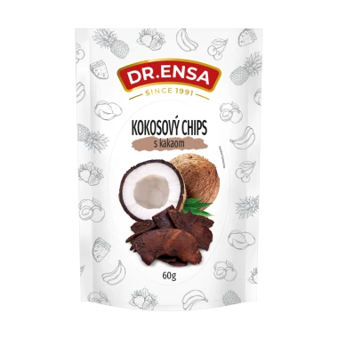 Dr. Ensa BIO kokosové chips s kakaem 60 g