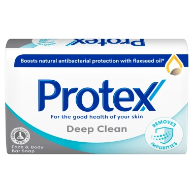 Protex Deep Clean Tuhé mýdlo s přirozenou antibakteriální ochranou 90 g