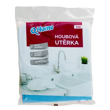 Q-Home Houbová utěrka 5ks