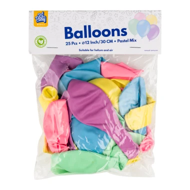 PD Balónky latex mix pastelové 25 ks