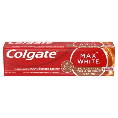 Zubní pasta Colgate Max White For Coffee, Tea & Wine stains 75 ml