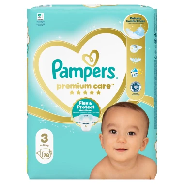 Pampers Premium Care, vel. 3, 78 ks