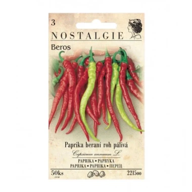 NOSTALGIE Paprika zeleninová BEROS, typ beraní roh