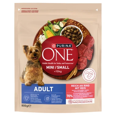 Purina ONE Mini Adult granule pro psy hovězí 800g
