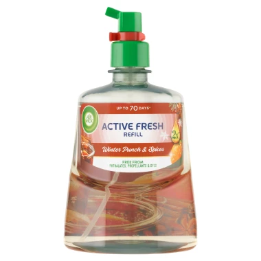 Air Wick Active Fresh Náplň na vodní bázi do automatického difuzéru zimní punč 228 ml