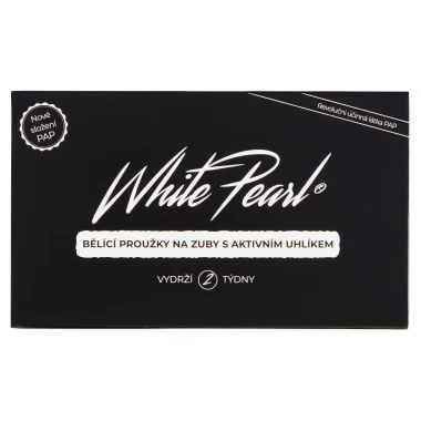 White Pearl Bělící proužky na zuby s aktivním uhlím