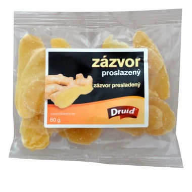 Druid Zázvor proslazený plátky 80g
