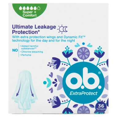 O.B. ExtraProtect Super + Comfort Tampony 36 ks