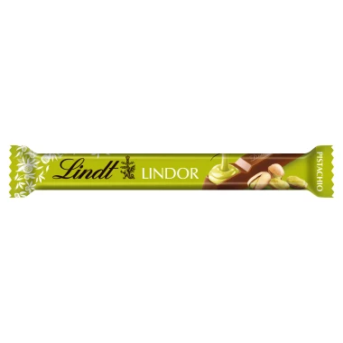 Lindt Lindor mléčná čokoláda s jemnou pistáciovou náplní 38 g