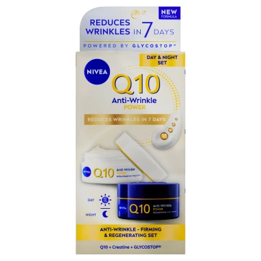 Nivea Q10 Power Zpevňující denní a noční krém proti vráskám 2 x 50 ml
