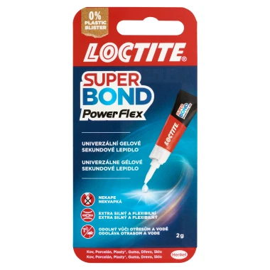 Loctite Super Bond Power Flex univerzální gelové sekundové lepidlo 2 g