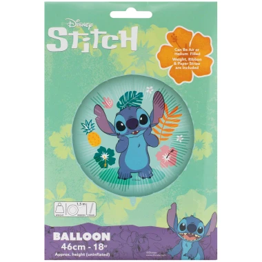 Decorata party fóliový balón Stitch&Angel Havaj 46 cm