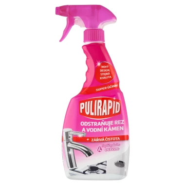 Pulirapid Tekutý čistič na vodní kámen s přírodním octem 500 ml