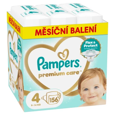 Pampers Premium Care, vel. 4, 156 ks