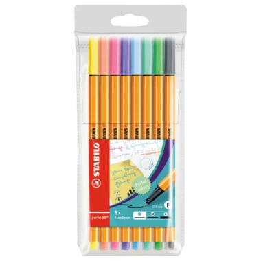 STABILO point 88 jemný liner pastel 8 ks