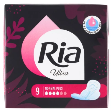 Ria Ultra Normal Plus Hygienické vložky s křidélky 9 ks