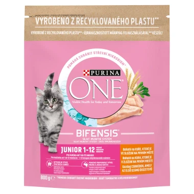 Purina ONE Bifensis Junior granule pro koťata kuře 800g
