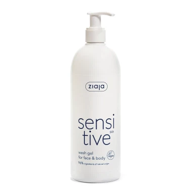 Ziaja Sensitive krémový mycí gel na obličej a tělo 400ml