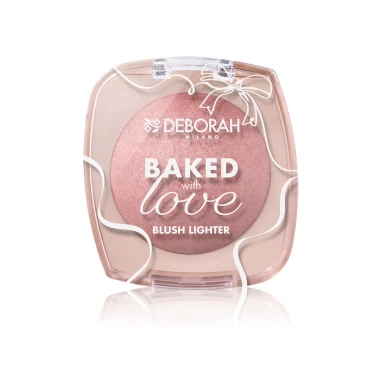 Deborah Milano Baked with Love Blush Lighter Zapečená tvářenka a rozjasňovač 04 Rosewood Bronze (cold) 16,5 g