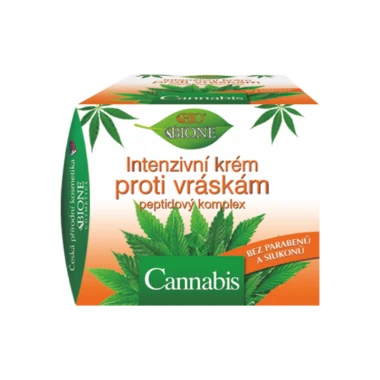 Bione Cosmetics BIO Cannabis intenzivní krém proti vráskám peptidový komplex 51 ml