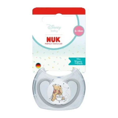 NUK Dudlík Perfect Match AIR 6-18m Medvídek Pú