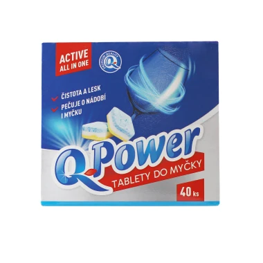Q-Power Tablety do myčky Active All in One 40 ks
