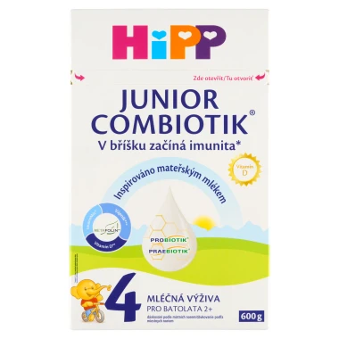 HiPP Combiotik Junior 4 mléčná výživa pro batolata 2+ 600 g