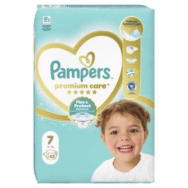 Pampers Premium Care, vel. 7, 42 ks
