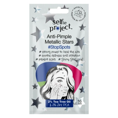 Selfie Project Anti-pimple Metallic Stars Náplasti proti akné 16 ks