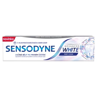 Sensodyne Advanced White Deep Clean bělicí zubní pasta pro citlivé zuby 75 ml