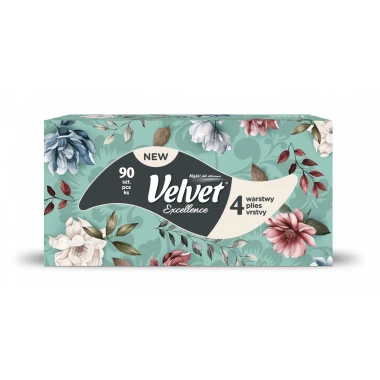 Velvet Excellence kapesníky 4vrstvé 90 ks