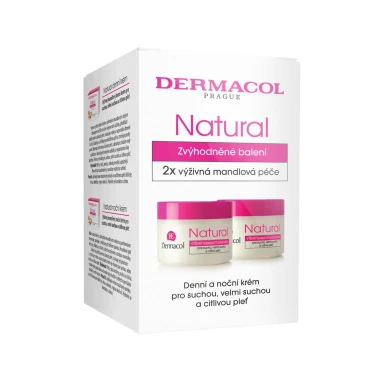 Dermacol Natural mandlový denní a noční krém 2 x 50 ml
