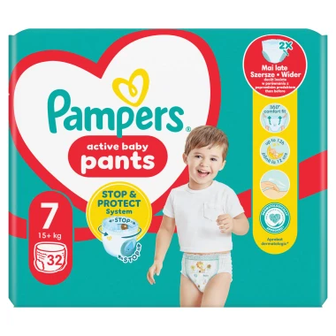 Pampers Active Baby Pants, vel. 7, 32 ks