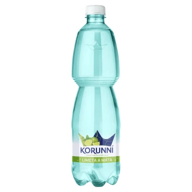 Korunní Jemně perlivá s příchutí limeta a máta 0,75l