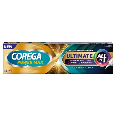 Corega Power Max Ultimate All in 1 Fixační krém pro zubní náhrady 40 g