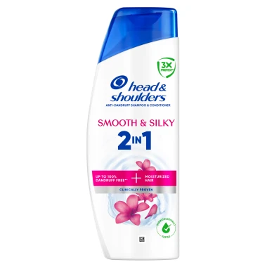 Head & Shoulders Smooth & Silky 2in1 Šampon proti Lupům 400 ml
