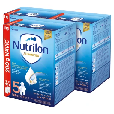 Nutrilon 5 Advanced Batolecí mléko 35+ měsíců 3 x 1000 g