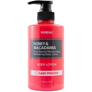 KUNDAL Honey & Macadamia Pure Natural tělové mléko Baby Powder 500 ml