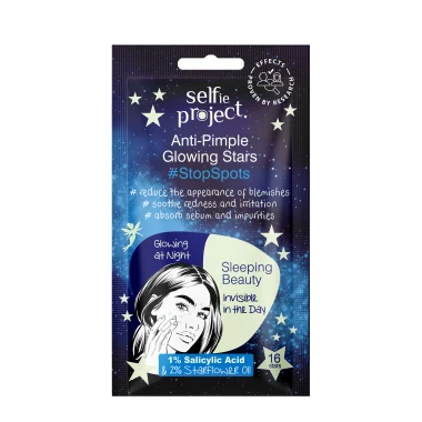 Selfie Project Anti-pimple Glowing Stars náplasti proti akné 16ks