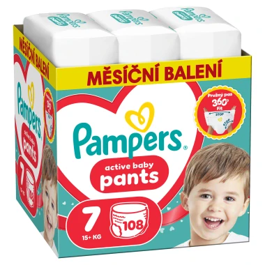 Pampers Active Baby Pants, vel. 7, 108 ks