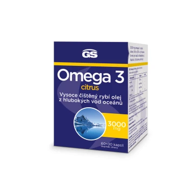 GS Omega 3 Citrus 90 kapslí