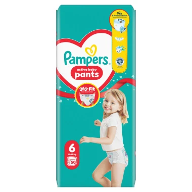 Pampers Active Baby Pants, vel. 6, 50 ks
