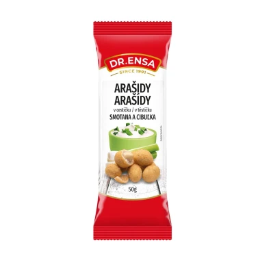 Dr.Ensa Arašídy v těstíčku se smetanou a cibulkou 50g