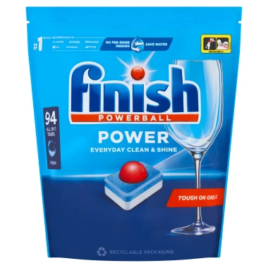Finish Powerball Power All in 1 Regular Kapsle do myčky nádobí 94 ks
