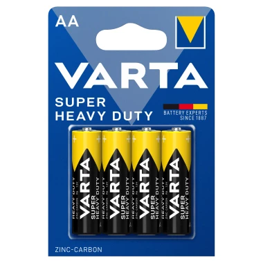VARTA Super Heavy Duty AA zinko-uhlíkové baterie 4 ks