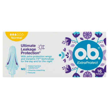 O.B. Extra Protect Normal Tampony 16 ks