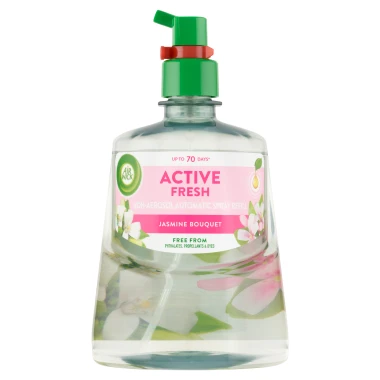 Air Wick Active Fresh Náplň na vodní bázi do automatického difuzéru jasmínové květy 228ml
