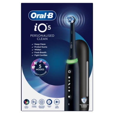 Oral-B iO 5 Černý elektrický zubní kartáček