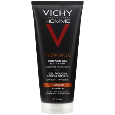 Vichy Homme Hydra Mag C sprchový gel pro muže 200 ml