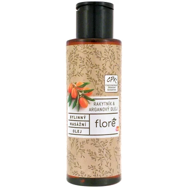 Floré  bylinný masážní olej rakytník & arganový olej 100 ml